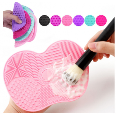 Makeup Brush Cleaning Silicone Brush Cleaner Make Up Brush  Washing Little Scrubber Board Pad Cosmetic Tool